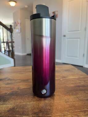 Starbucks 20 oz Stainless Steel Ombre Tumbler Purple to Silver
